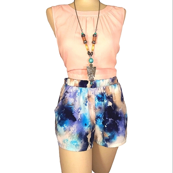 Tie Dye Shorts - Picture 3 of 5